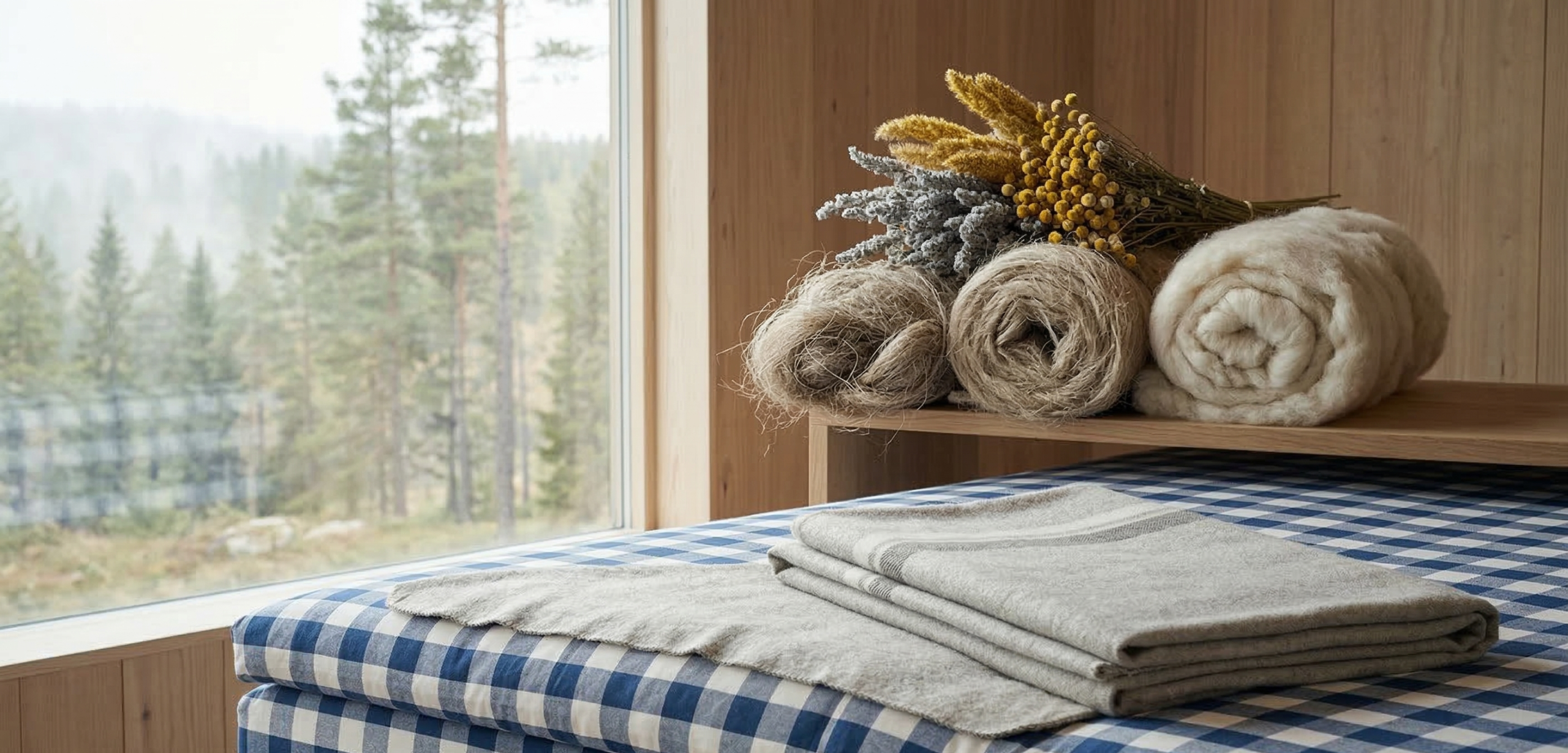 Natuurlijke materialen in een Hästens bed