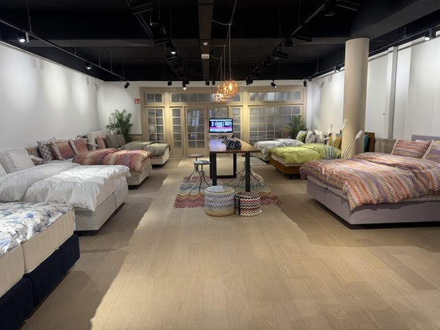 Showroom bedden bij MW Bedden & Slapen
